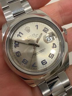 Rolex Datejust 41mm Silver Arabic Dial