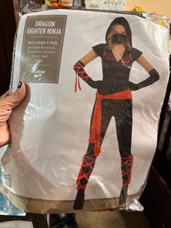 Dragon Fighter Ninja Halloween Costume XL