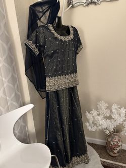 Lehenga Banaras 3 Pcs Indian Pakistani 