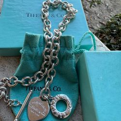 Customized Return Tiffany to Heart Tag Toggle 16, 17, 18, 19, 20 Inch