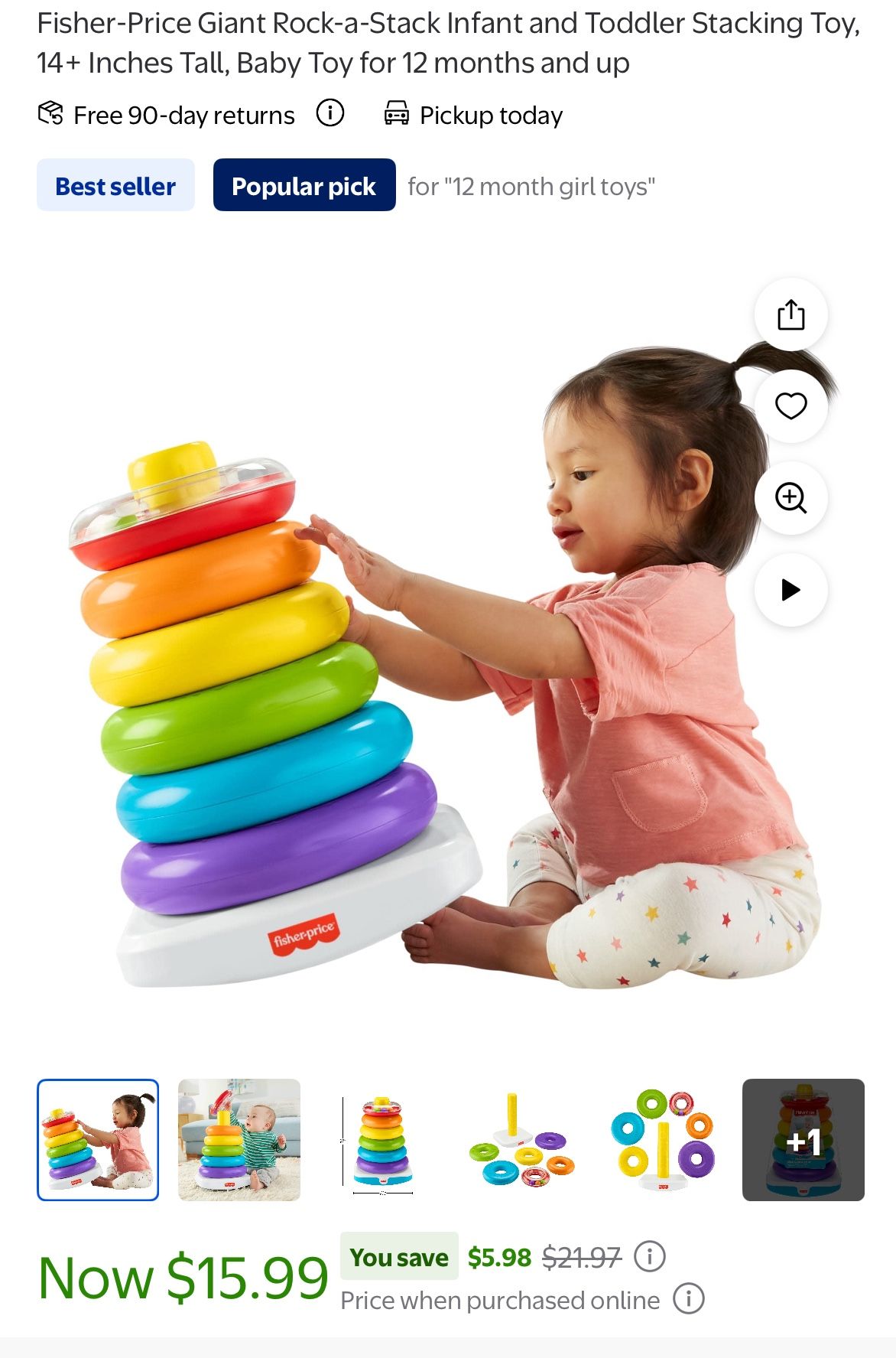 Toddler stacking toy