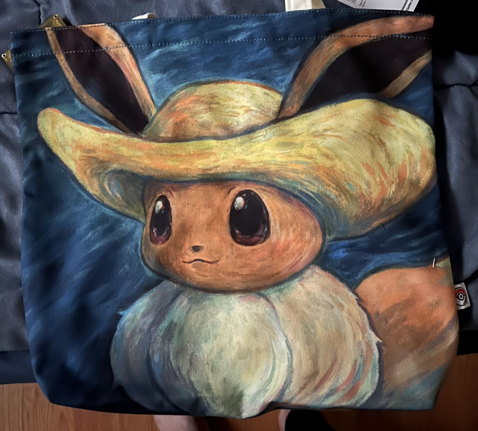 Pokemon Van Gogh Eevee Tote Bag 