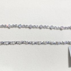 Sterling Silver Moissanite Bracelet