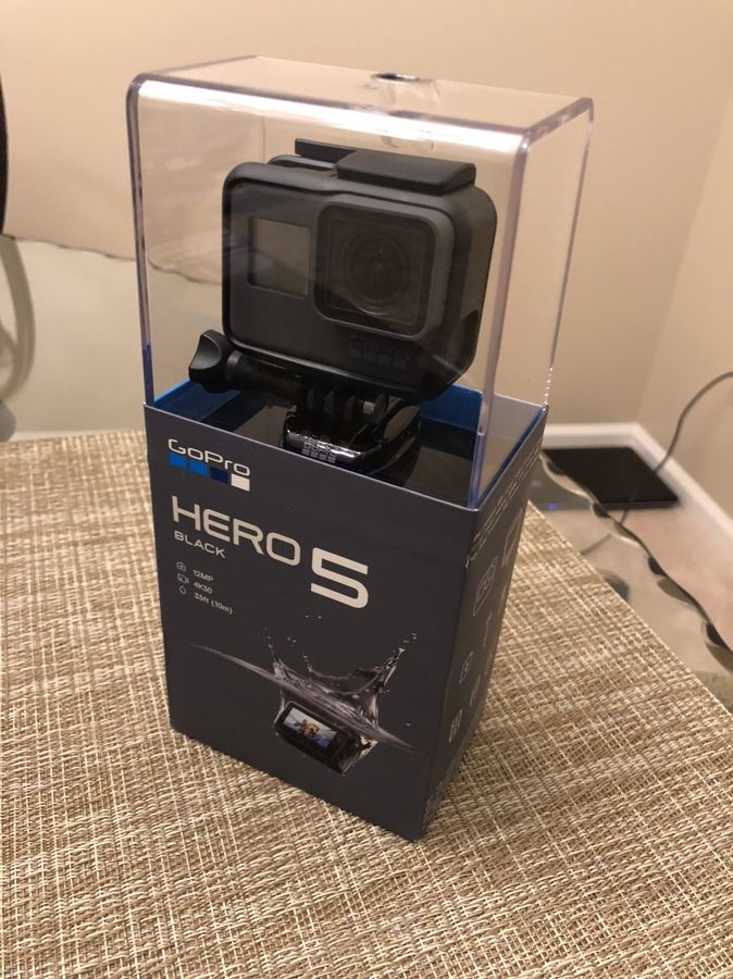 GoPro hero 5 never opened never used. Retail packaging.