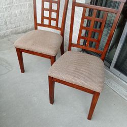 Two Wooden Chairs
