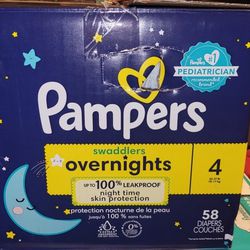 Pampers Overnight Swaddlers Size 4 