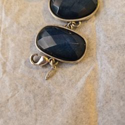 Avon Navy Blue & Silverstone Bracelet 