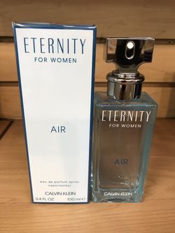 ETERNITY AIR BY CALVIN KLEIN PERFUME FOR WOMEN ORIGINAL AND BRAND NEW IN THE BOX.