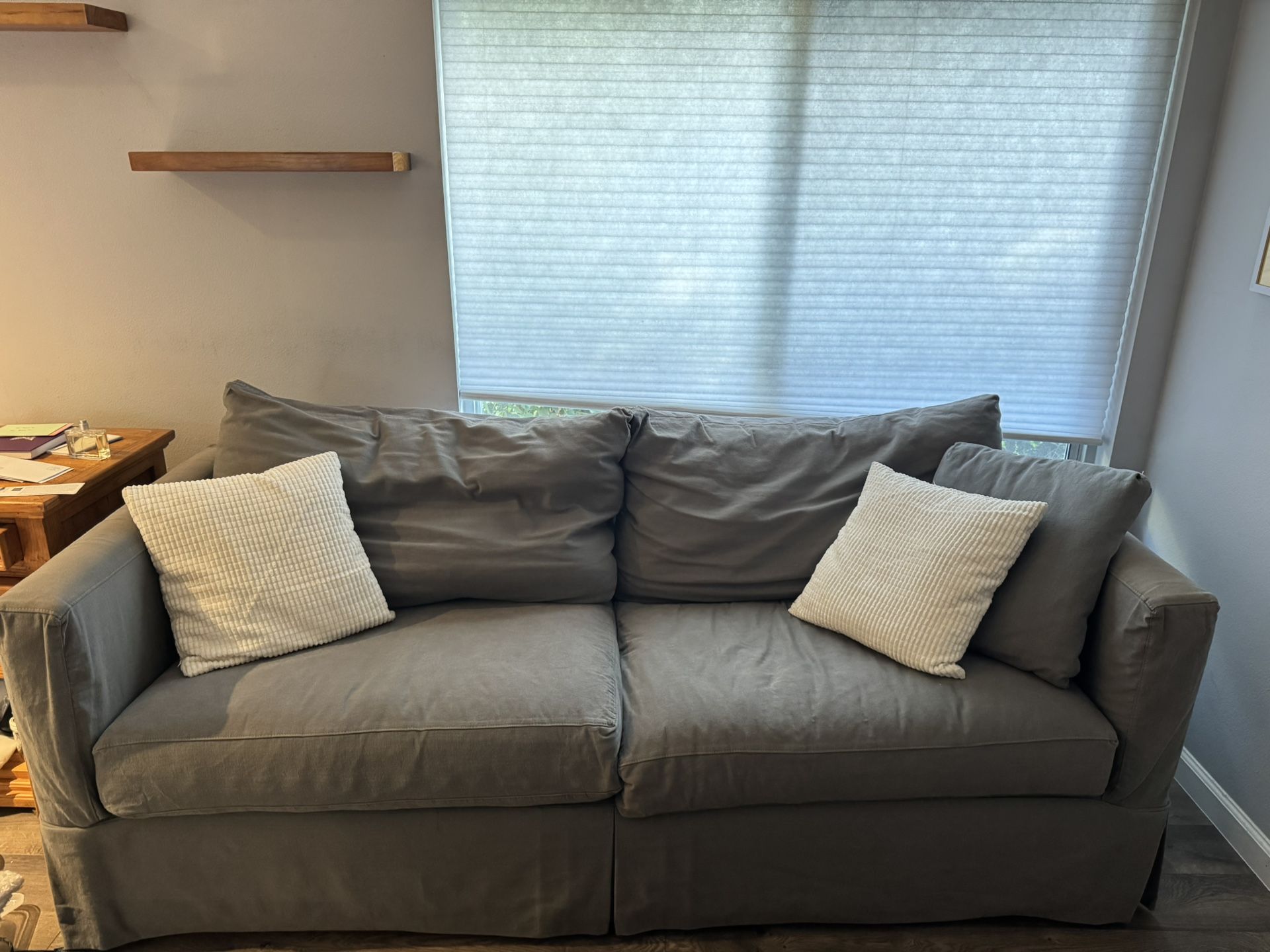Gray Couch That Pulls Out Into A Bed!