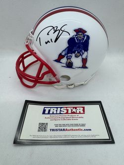 Tristar Authentic Tom Brady signed New England Patriots Mini Helmet