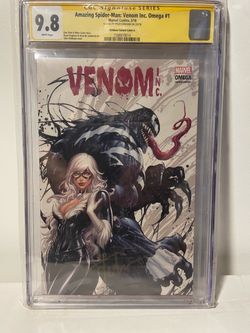 Amazing Spider-Man Venom Inc. Omega #1 CGC 9.8 Signed