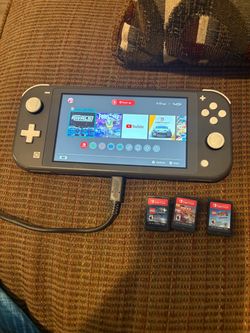 Nintendo switch slim & 4 games