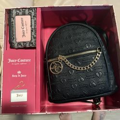 small juicy couture backpack & wallet 