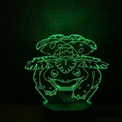 Venusaur
 Anime 3D Desk Lamp