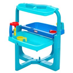Little Tikes Easy Store Outdoor Folding Water Play Table with Accessories