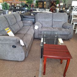 66502..... Sofa And Love Seat Reclinig 