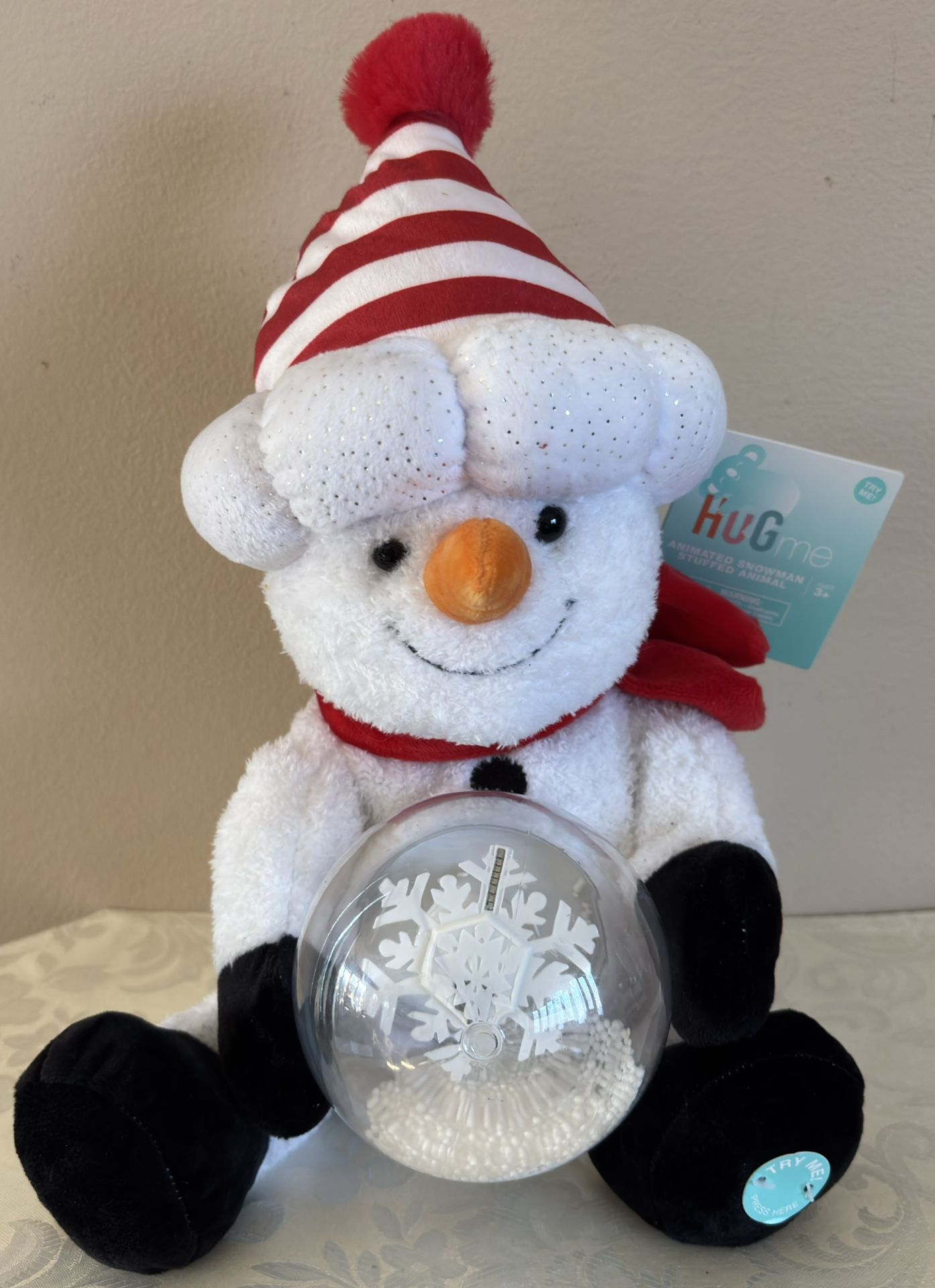 Hug Me Animated Snowman New With Tags☃️Read Full Description Below Please ☃️