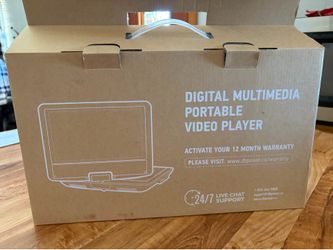 NIB 10” Portable DVD player (9”screen) Brand New! Never used with remote and adapters for home and car. $25 obo -perfect for car 67th ave/Bell