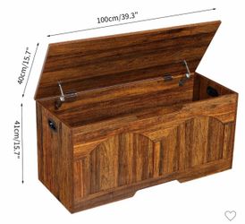 Wood Storage Bench