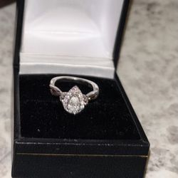 Engagement Ring – Pear Cut (Size 4.5)