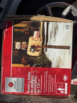 Home Accents Burlap Mailbox And Owl