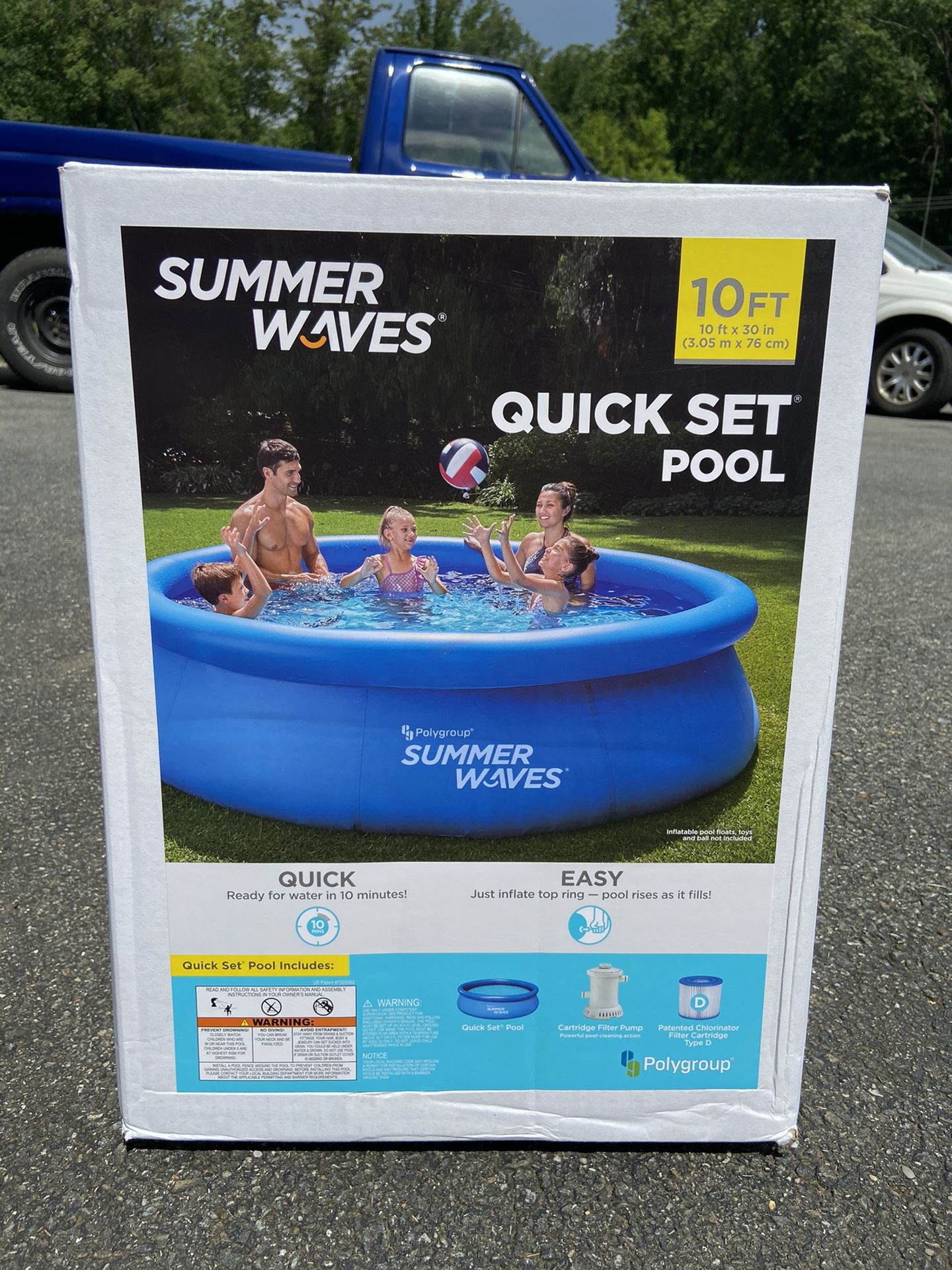 Summer Waves 10ft Quick Set Ring Pool