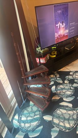 Letter trace footstool antique
