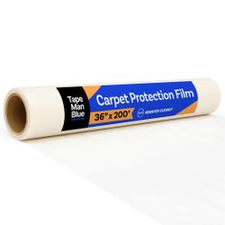 Shield your carpet from dirt, dust, foot traffic, paint spills, and construction debris with this 36 inch x 200 foot roll of temporary carpet protecto