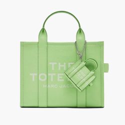 🍃 NWT Marc Jacobs The Nano Tote Bag Charm - Peppermint Green