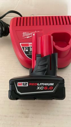 Milwaukee M12 6.0 battery and charger
