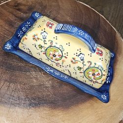 Anthropologie Lyna Covered Butter Dish