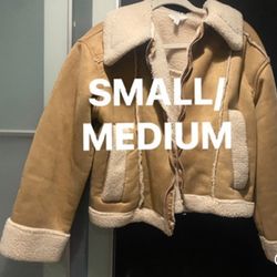 Tan jacket size small medium