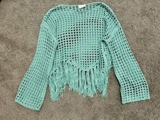 Women's Fringe Sweater Size Medium
