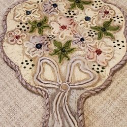 Vintage 1960s Handmade Hand Mirror