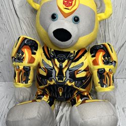 Bumblebee Transformers Teddy Bear 16" Plush Stuffed Animal Build A Bear BAB