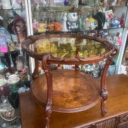 Antique French Carved Side Table Plant Stand 23 By 21 
