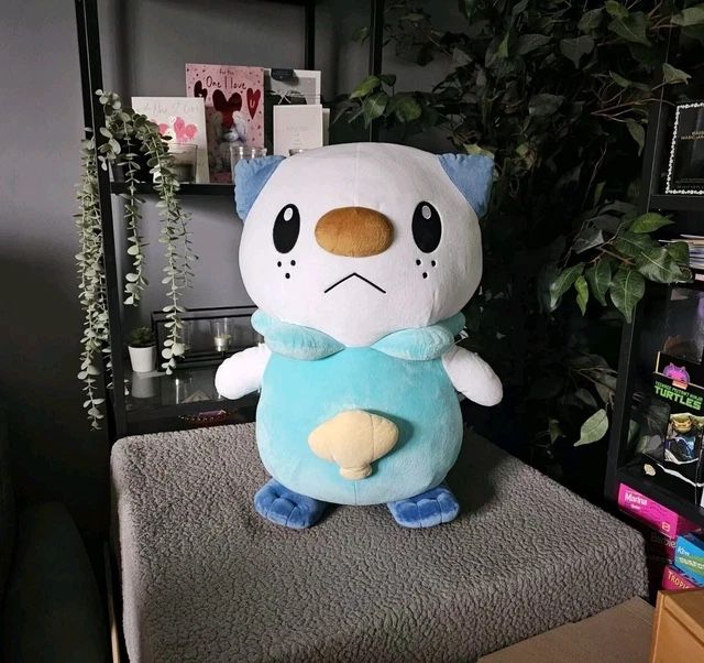 Pokemon Center Limited Oshawott Life size Plush Big Stuffed Doll 50cm Japan Used