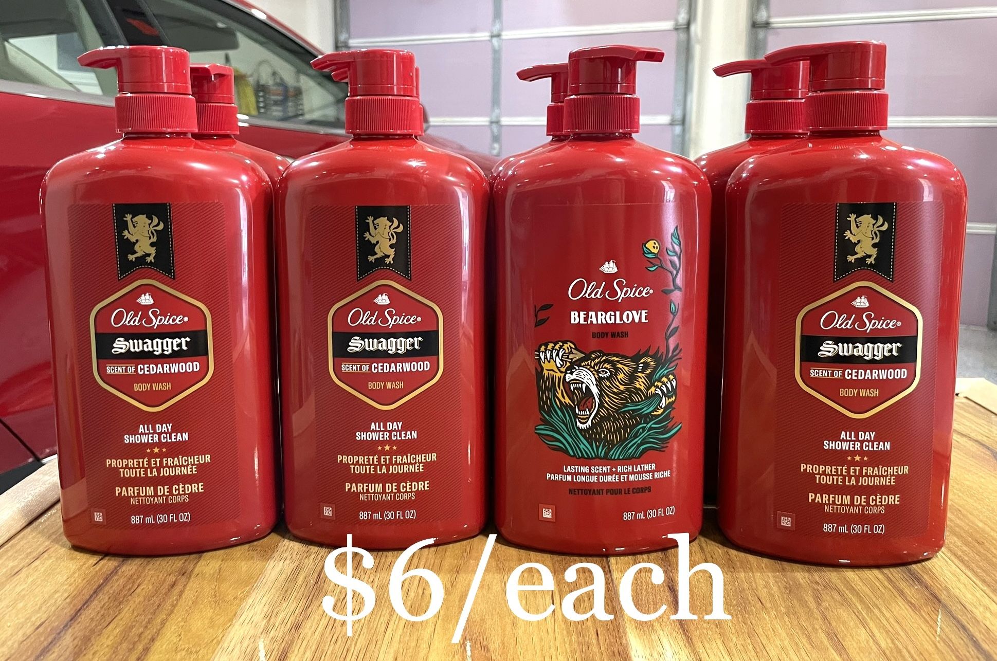 Old Spice Body Wash $6/each