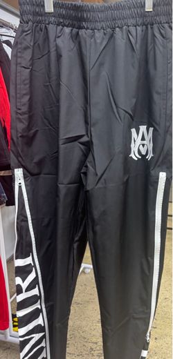 Amiri Black Track Pants with Side Zippers