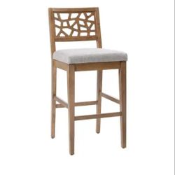 New Set Of 2 Liev Solid Wood  Counter Stool