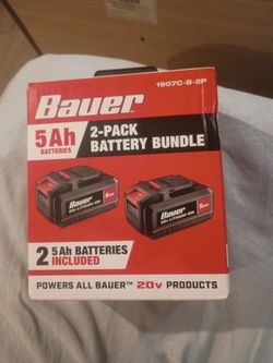 Bauer two pack battery bundle 5ah