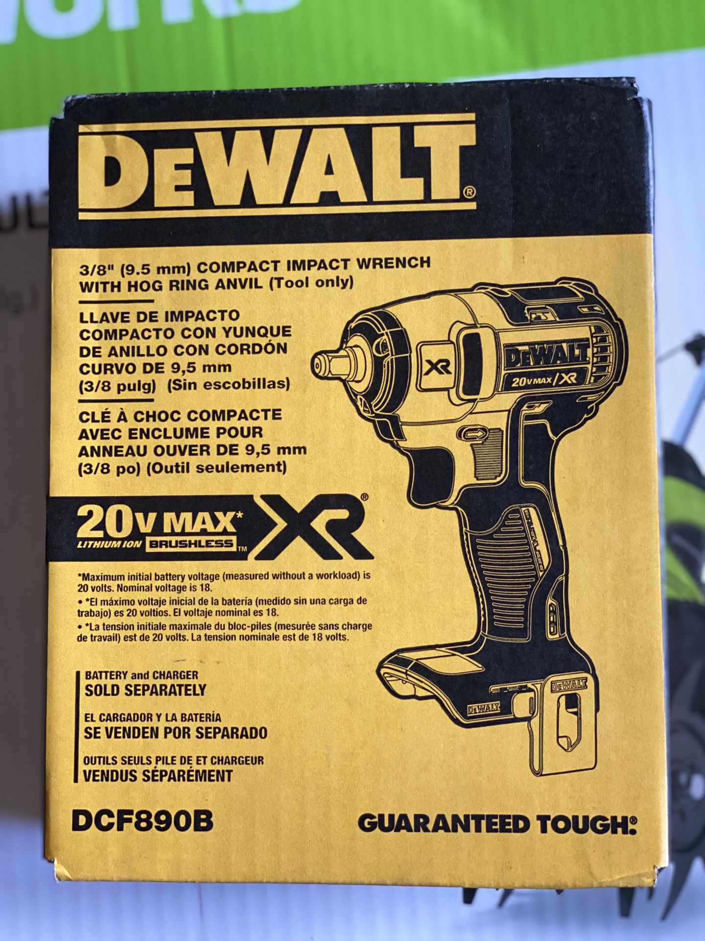 20-Volt MAX Lithium-Ion 3/8 in. Compact Impact Wrench (Tool-Only)