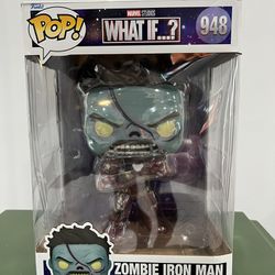 Funko Pop Jumbo 10 Inch Marvel What If…?   Zombie Iron Man Walmart 948 NIB 10”