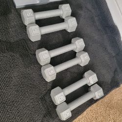 6 5 Pound Dumbells 