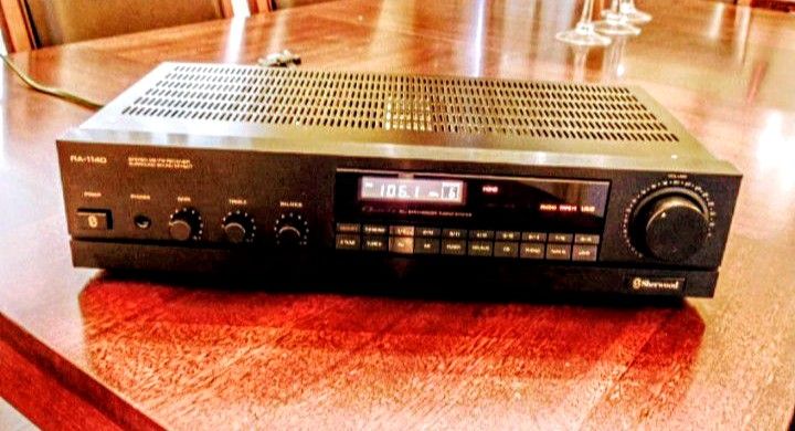 Vintage (1990) SHERWOOD RA-1140 AM/FM Stereo Receiver, Tuner, Amplifier With Surround Sound, Very Nice Unit & Works Perfectly