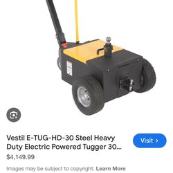 Heavy Duty Electric Tugger Dolly Tow Hitch 