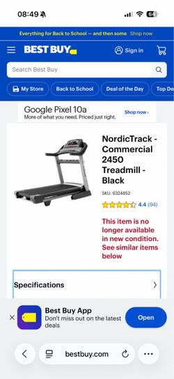NordicTrack 2450 Commercial Treadmill 2021