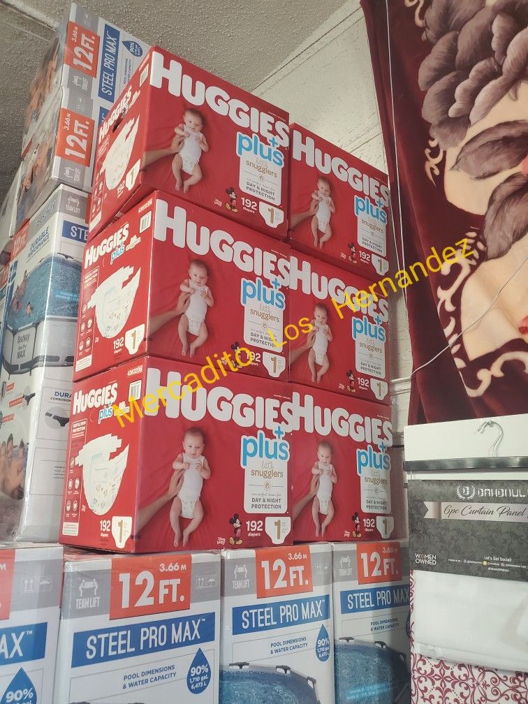 Huggies Size 1 Little Snugglers 192 Pañales Diapers❗️Nuevos Firm Price