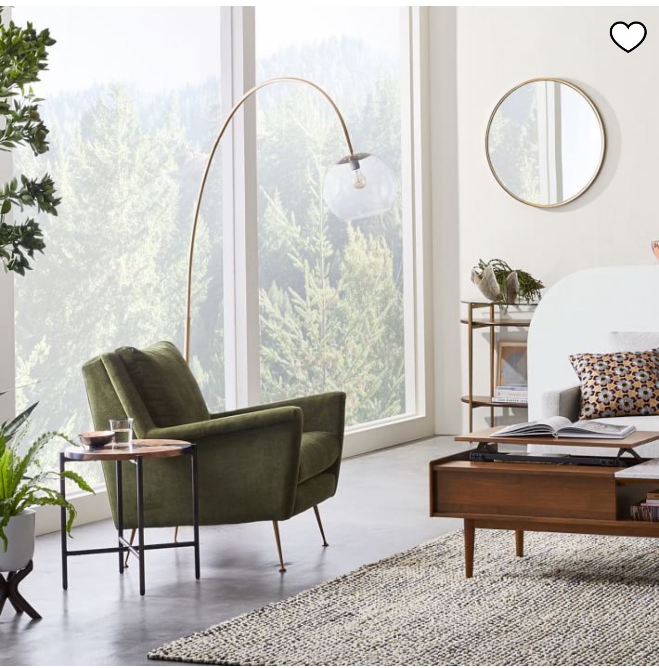 West Elm - Carlo Mid-Century Chair - Metal Legs Social Share Icon