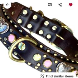 Genuine Leather Dog Collar 